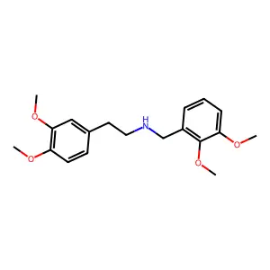 N-(2,3-Dimethoxybenzyl)-2-(3,4-dimethoxyphenyl)ethanamine structure