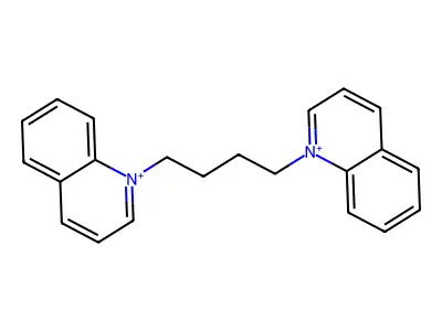 Quinolinium, 1,1'-(1,4-butanediyl)bis- structure