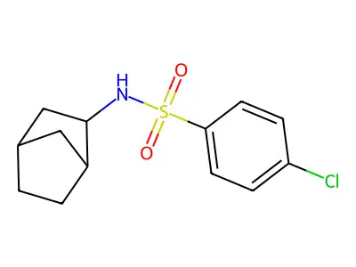 N-(3-bicyclo[2.2.1]heptanyl)-4-chlorobenzenesulfonamide structure
