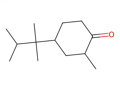 4-(2,3-Dimethylbutan-2-yl)-2-methylcyclohexan-1-one structure