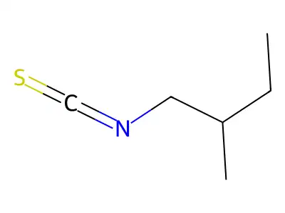 2-Methylbutyl isothiocyanate structure