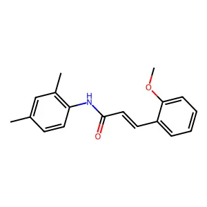 (E)-N-(2,4-dimethylphenyl)-3-(2-methoxyphenyl)prop-2-enamide structure