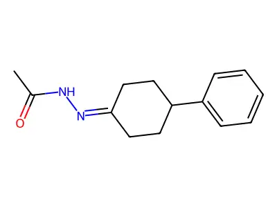 N'-(4-phenylcyclohexylidene)acetohydrazide structure