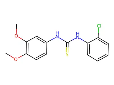 1-(2-Chlorophenyl)-3-(3,4-dimethoxyphenyl)thiourea structure