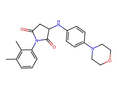 1-(2,3-Dimethylphenyl)-3-{[4-(morpholin-4-yl)phenyl]amino}pyrrolidine-2,5-dione structure