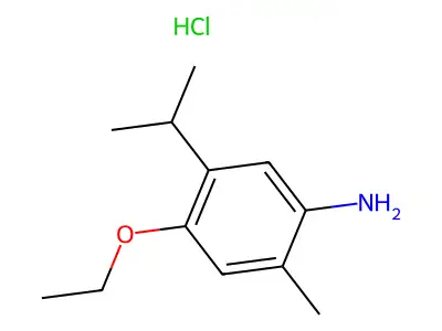 4-Ethoxy-5-isopropyl-2-methyl-phenylamine hydrochloride structure