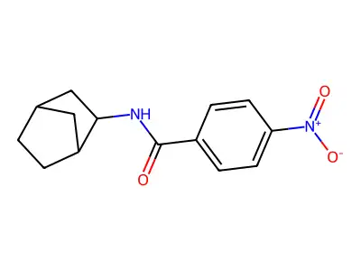 N-(Bicyclo[2.2.1]heptan-2-yl)-4-nitrobenzamide structure