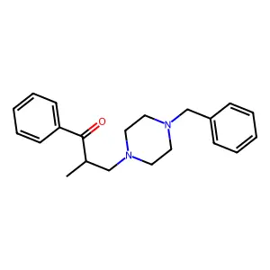 3-(4-Benzylpiperazin-1-yl)-2-methyl-1-phenylpropan-1-one structure