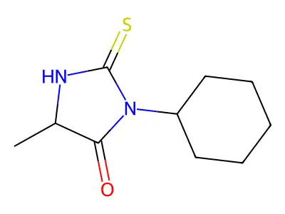 3-Cyclohexyl-5-methyl-2-sulfanylideneimidazolidin-4-one structure