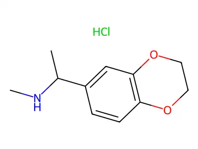 [1-(2,3-Dihydro-benzo[1,4]dioxin-6-yl)-ethyl]-methyl-amine hydrochloride structure