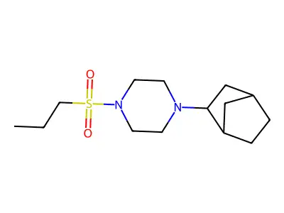 1-(Bicyclo[2.2.1]hept-2-yl)-4-(propylsulfonyl)piperazine structure