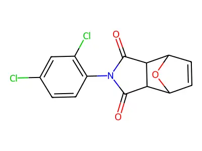 4-(2,4-Dichlorophenyl)-10-oxa-4-azatricyclo[5.2.1.0~2,6~]dec-8-ene-3,5-dione structure
