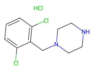 1-(2,6-Dichlorobenzyl)piperazine hydrochloride structure