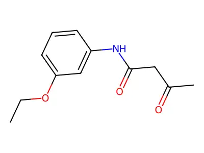 N-(3-ethoxyphenyl)-3-oxobutanamide structure