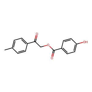 2-(4-Methylphenyl)-2-oxoethyl 4-hydroxybenzenecarboxylate structure