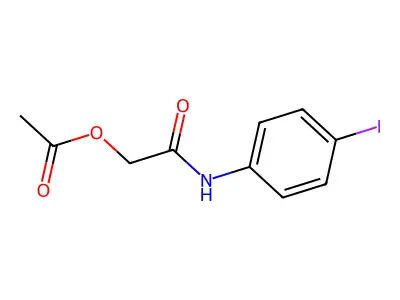 2-(Acetyloxy)-N-(4-iodophenyl)acetamide structure