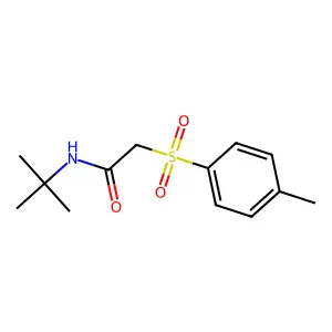 N-(tert-butyl)-2-[(4-methylphenyl)sulfonyl]acetamide structure