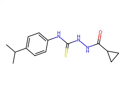 1-(Cyclopropanecarbonylamino)-3-(4-propan-2-ylphenyl)thiourea structure