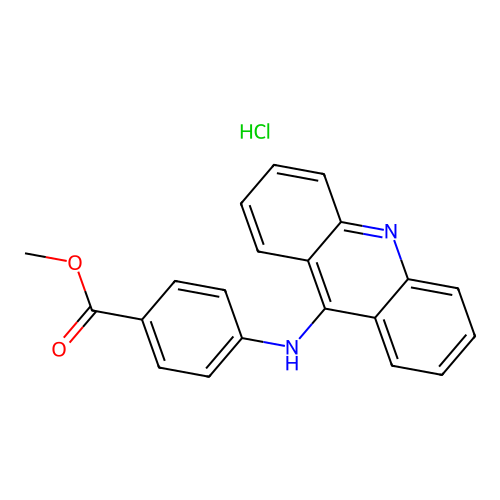 Methyl 4-(acridin-9-ylamino)benzoate Hydrochloride structure