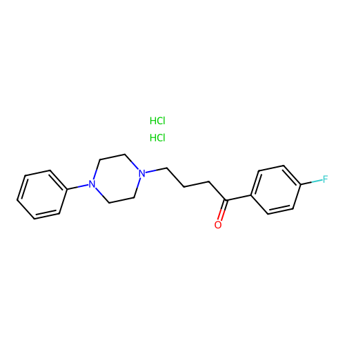 1-(4-fluorophenyl)-4-(4-phenylpiperazin-1-yl)butan-1-one Dihydrochloride structure