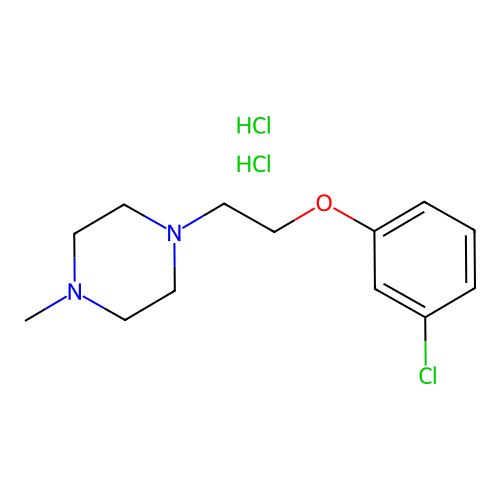 1-(2-(3-Chlorophenoxy)ethyl)-4-methylpiperazine dihydrochloride structure