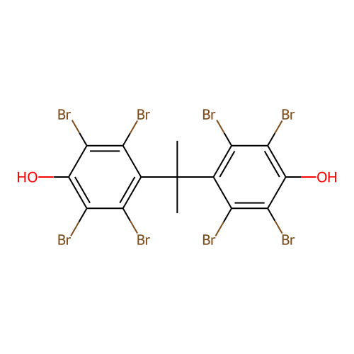 Phenol, 4,4'-(1-methylethylidene)bis(2,3,5,6-tetrabromo- structure