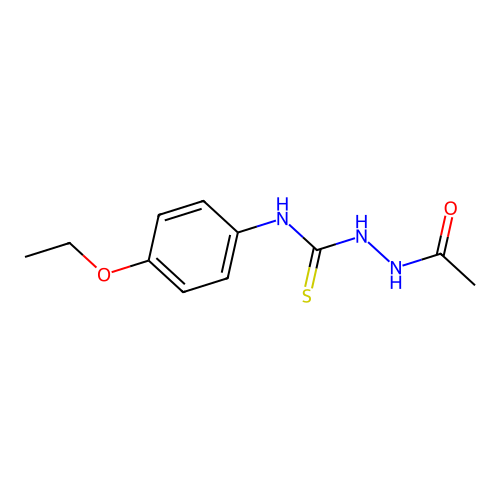1-Acetamido-3-(4-ethoxyphenyl)thiourea structure