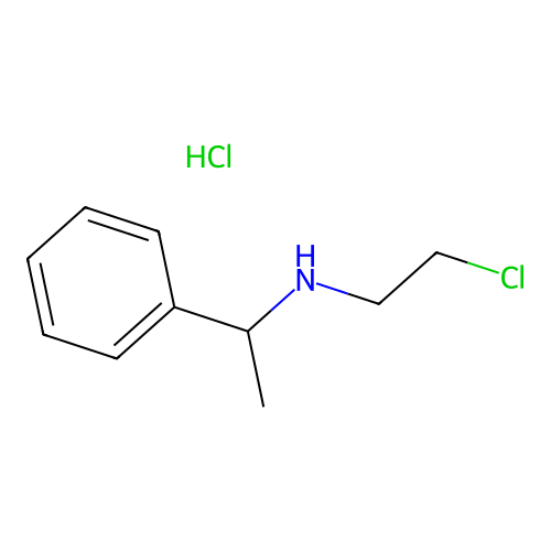 2-Chloro-N-(1-phenylethyl)ethylamine hydrochloride structure