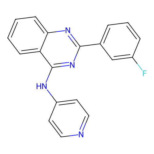 2-(3-Fluorophenyl)-N-4-pyridinyl-4-quinazolinamine structure