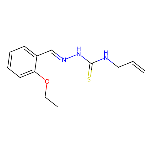1-[(2-Ethoxyphenyl)methylideneamino]-3-prop-2-enylthiourea structure