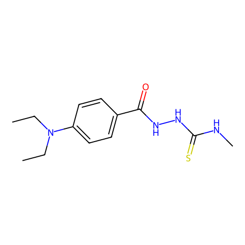 1-[[4-(Diethylamino)benzoyl]amino]-3-methylthiourea structure