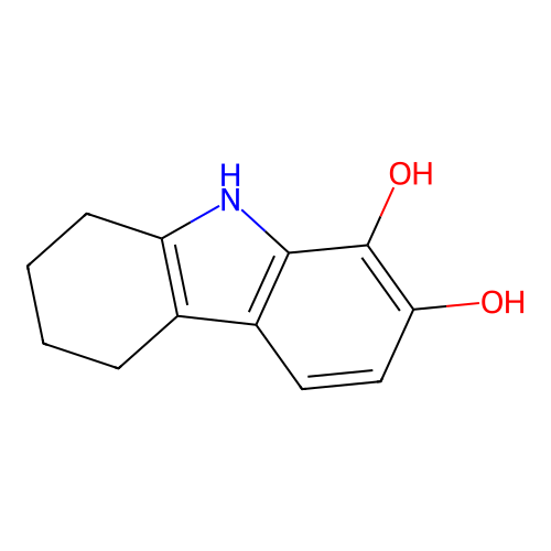 6,7,8,9-tetrahydro-5H-carbazole-1,2-diol structure