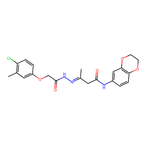 C21H22ClN3O5 structure