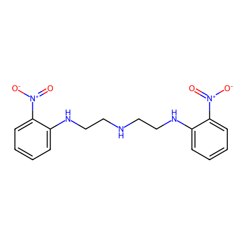 N-[2-(2-nitroanilino)ethyl]-N'-(2-nitrophenyl)ethane-1,2-diamine structure