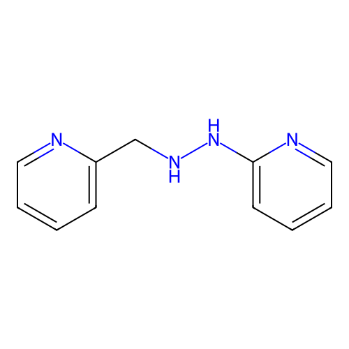 1-Pyridin-2-yl-2-(pyridin-2-ylmethyl)hydrazine structure