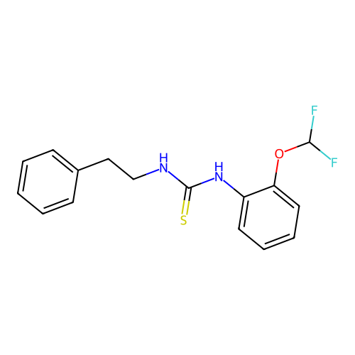 1-(2-Difluoromethoxy-phenyl)-3-phenethyl-thiourea structure