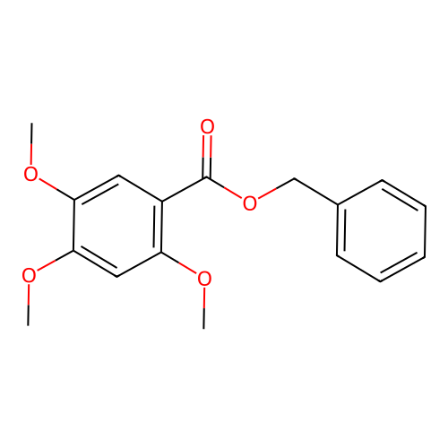 Benzyl 2,4,5-trimethoxybenzoate structure