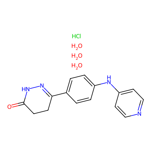 Senazodan hydrochloride trihydrate structure