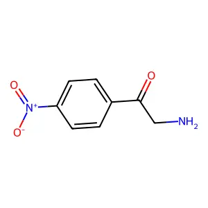 2-Amino-1-(4-nitrophenyl)ethan-1-one hydrochloride structure