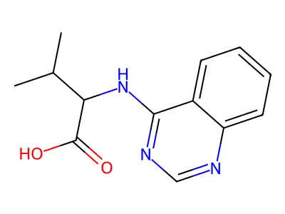 (S)-3-Methyl-2-(quinazolin-4-ylamino)butanoicacid structure