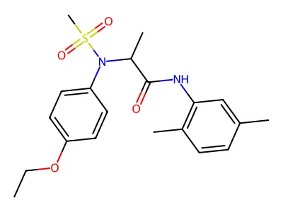 N-(2,5-dimethylphenyl)-2-(4-ethoxy-N-methylsulfonylanilino)propanamide structure