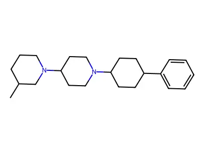 3-Methyl-1'-(4-phenylcyclohexyl)-1,4'-bipiperidine structure