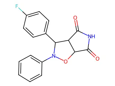 3-(4-Fluoro-phenyl)-2-phenyl-tetrahydro-pyrrolo[3,4-d]isoxazole-4,6-dione structure