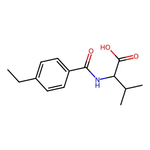 (2S)-2-[(4-Ethylphenyl)formamido]-3-methylbutanoic acid structure