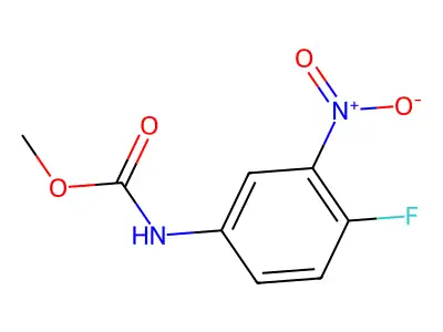 Methyl (4-fluoro-3-nitrophenyl)carbamate structure