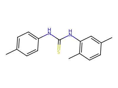 1-(2,5-Dimethylphenyl)-3-(4-methylphenyl)thiourea structure