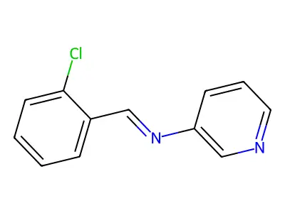 1-(2-chlorophenyl)-N-(pyridin-3-yl)methanimine structure