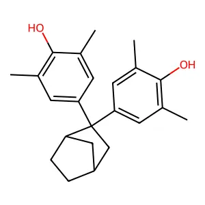 4-[2-(4-Hydroxy-3,5-dimethylphenyl)-2-bicyclo[2.2.1]heptanyl]-2,6-dimethylphenol structure