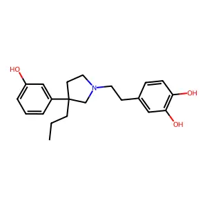 Pyrocatechol, 4-(2-(3-(m-hydroxyphenyl)-3-propylpyrrolidinyl)ethyl)- structure