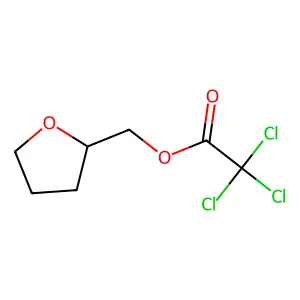 Tetrahydro-2-furanylmethyl trichloroacetate structure